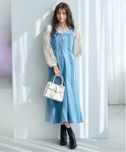 mysty woman（ミスティウーマン）の「フローラルチュール刺繍ブラウス  314960（シャツ/ブラウス・レディース・アイボリー/ブラック/ライトブルー/ピンクベージュ・FREE）」の15枚目の写真