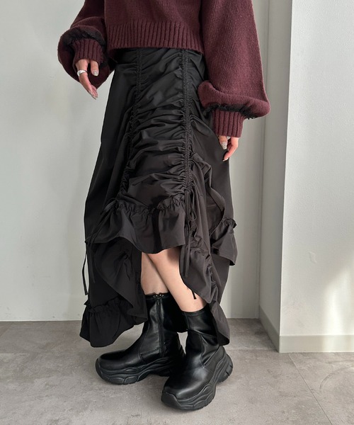 セール】ドロストフリルスカート【ZOZOTOWN限定アイテム】（スカート