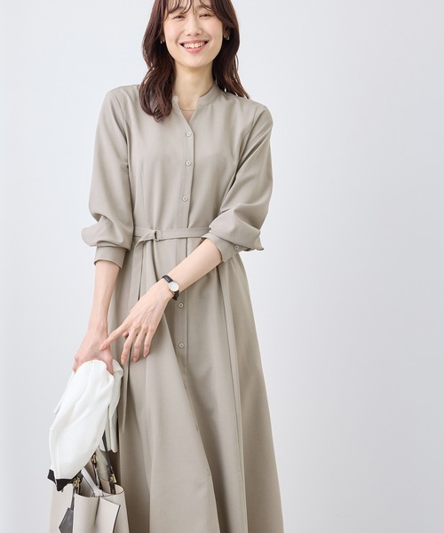 ROPE' PICNIC（ロペピクニック）の「【3サイズ展開】配色アソートシャツワンピース（シャツワンピース・レディース・ベージュ/ブルー系その他/ブラウン・36/38/40）」の7枚目の写真