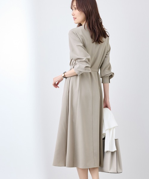 ROPE' PICNIC（ロペピクニック）の「【3サイズ展開】配色アソートシャツワンピース（シャツワンピース・レディース・ベージュ/ブルー系その他/ブラウン・36/38/40）」の9枚目の写真