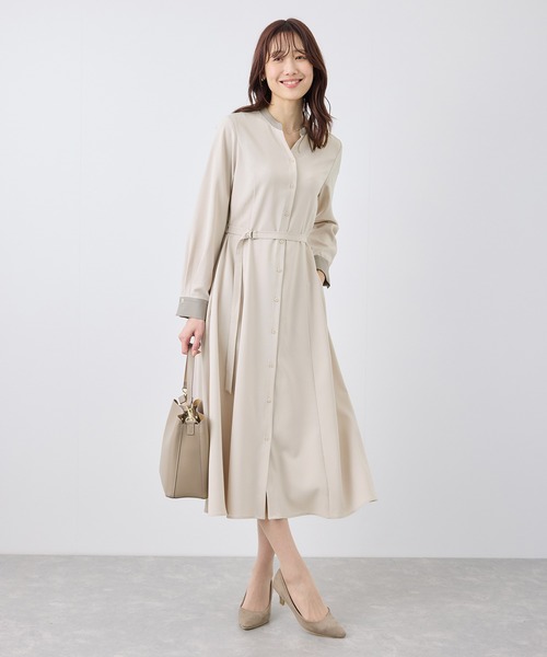 ROPE' PICNIC（ロペピクニック）の「【3サイズ展開】配色アソートシャツワンピース（シャツワンピース・レディース・ベージュ/ブルー系その他/ブラウン・36/38/40）」の13枚目の写真