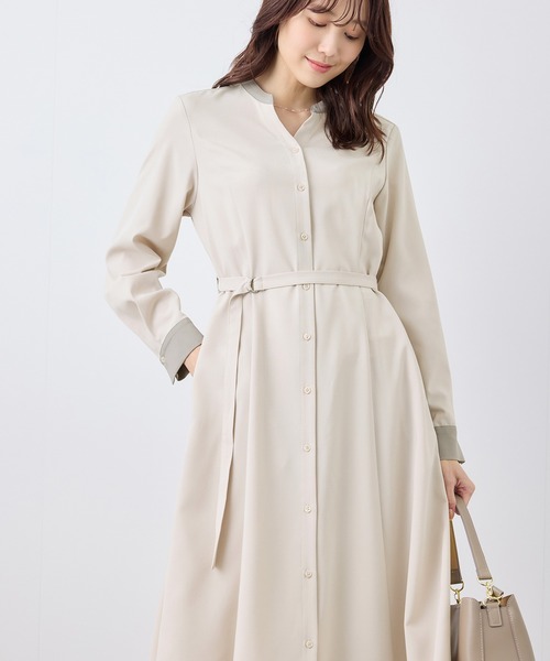 ROPE' PICNIC（ロペピクニック）の「【3サイズ展開】配色アソートシャツワンピース（シャツワンピース・レディース・ベージュ/ブルー系その他/ブラウン・36/38/40）」の17枚目の写真