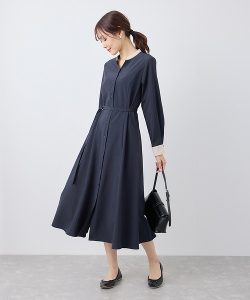 ROPE' PICNIC（ロペピクニック）の「【3サイズ展開】配色アソートシャツワンピース（シャツワンピース・レディース・ベージュ/ブルー系その他/ブラウン・36/38/40）」の19枚目の写真