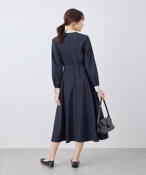 ROPE' PICNIC（ロペピクニック）の「【3サイズ展開】配色アソートシャツワンピース（シャツワンピース・レディース・ベージュ/ブルー系その他/ブラウン・36/38/40）」の21枚目の写真