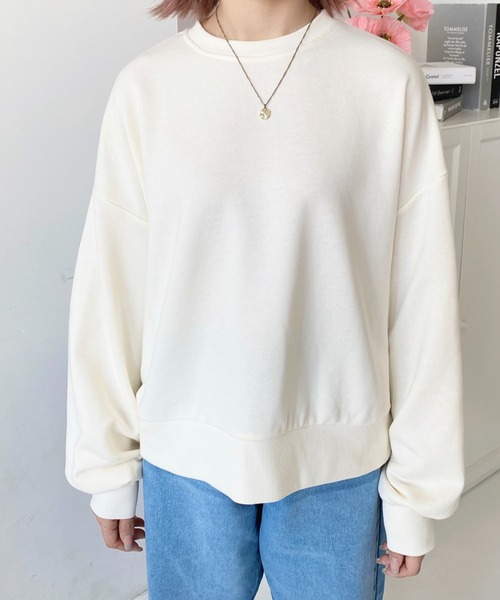 セール】裏毛バックロゴ刺繍スウェットプルオーバー(スウェット セール】裏毛バックロゴ刺繍スウェットプルオーバー(スウェット