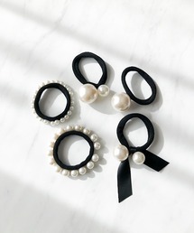 TIMELESS&THREE（タイムレスアンドスリー）の「パールモチーフヘアゴムセット（ヘアゴム）」