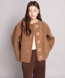 by LEGNA(バイレグナ)の2WAYリバーシブルジャケット(フェイクスエード/ボア)(ムートンコート)