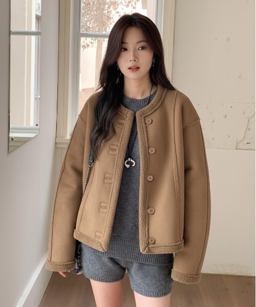 セール】2WAYリバーシブルジャケット（フェイクスエード/ボア