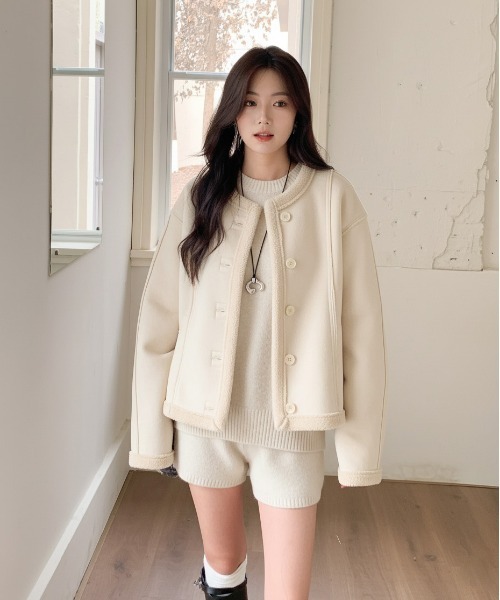 セール】2WAYリバーシブルジャケット（フェイクスエード/ボア