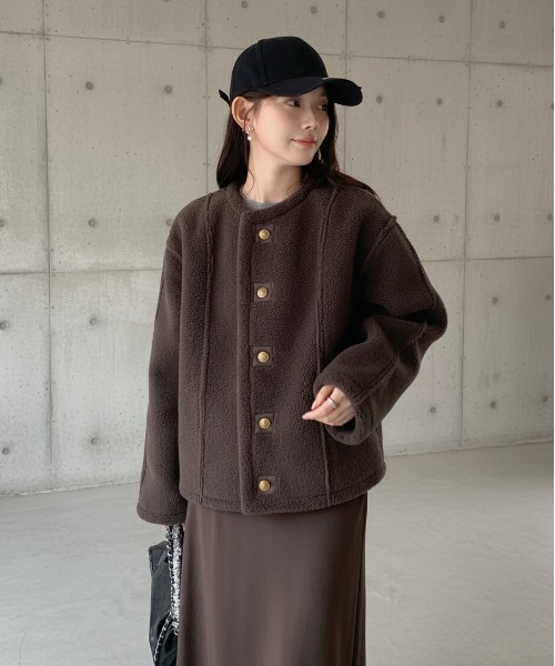 セール】2WAYリバーシブルジャケット（フェイクスエード/ボア