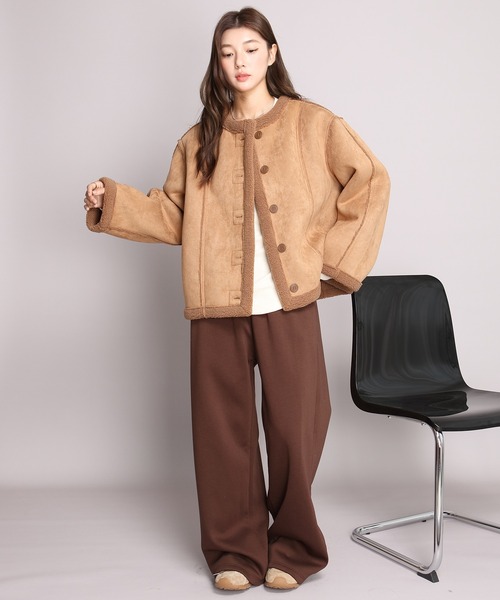 セール】2WAYリバーシブルジャケット（フェイクスエード/ボア