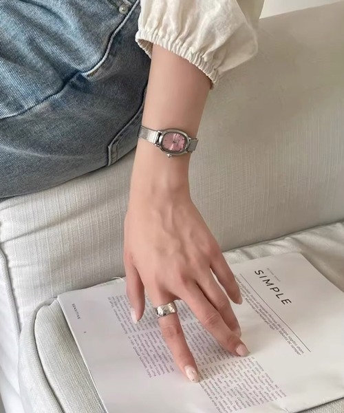 Port（ポート）の「【 Port / ポート 】 クラシック オーバル メッシュベルト ウォッチ / アナログ 腕時計 #（アナログ腕時計・レディース・ピンク/グリーン/シルバー/ブルー/パープル・FREE）」の5枚目の写真