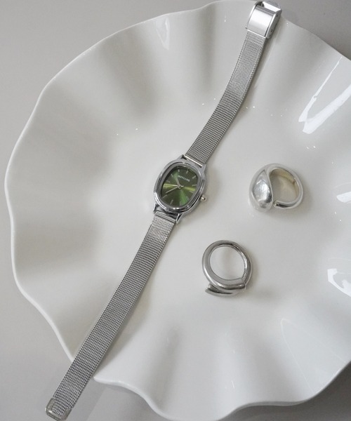 Port（ポート）の「【 Port / ポート 】 クラシック オーバル メッシュベルト ウォッチ / アナログ 腕時計 #（アナログ腕時計・レディース・ピンク/グリーン/シルバー/ブルー/パープル・FREE）」の8枚目の写真