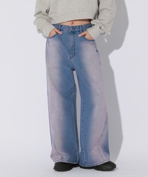 Anui | 【UNISEX/3サイズ展開】サークルブラストデニム(デニムパンツ)