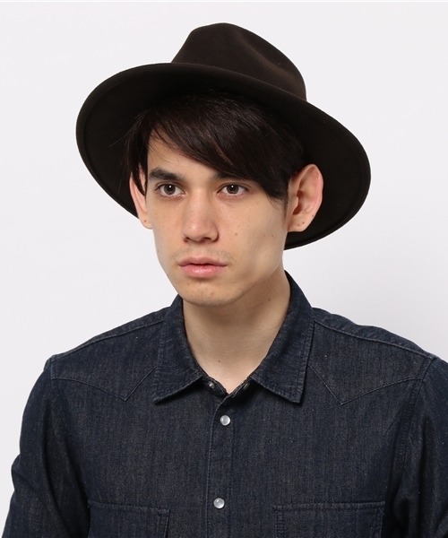 AMERICAN RAG CIE（アメリカンラグシー）の「AMERICAN RAG CIE　フェルトハット made in ITALY / 104-AZC-F115/426（ハット・メンズ・ブラック/ブラウン/オリーブ・59）」の11枚目の写真