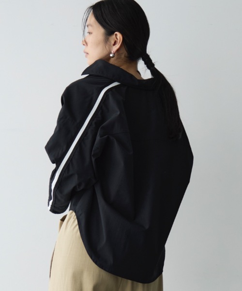 袖ラインクロップトシャツ（シャツ/ブラウス）｜DFFUR