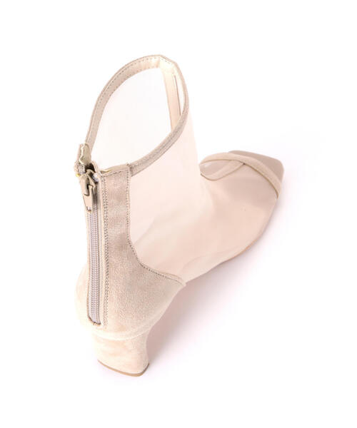 NATURAL BEAUTY BASIC(ナチュラルビューティーベーシック)の「◇【Oggi掲載】オープントゥシアーブーツ(ブーツ・レディース・ベージュ/ブラウン・MEDIUM/LARGE)」の8枚目の写真