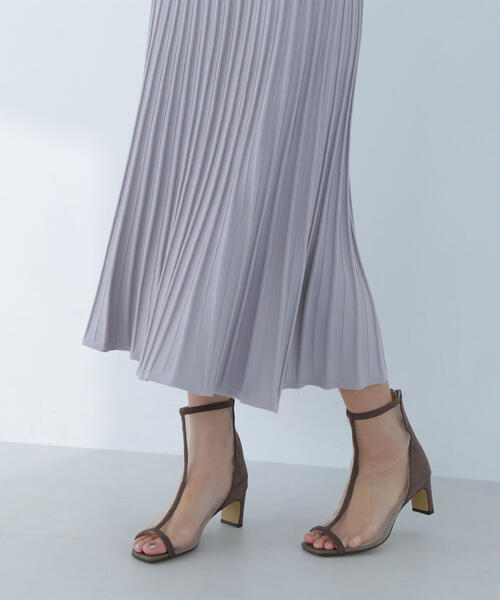 NATURAL BEAUTY BASIC(ナチュラルビューティーベーシック)の「◇【Oggi掲載】オープントゥシアーブーツ(ブーツ・レディース・ベージュ/ブラウン・MEDIUM/LARGE)」の14枚目の写真