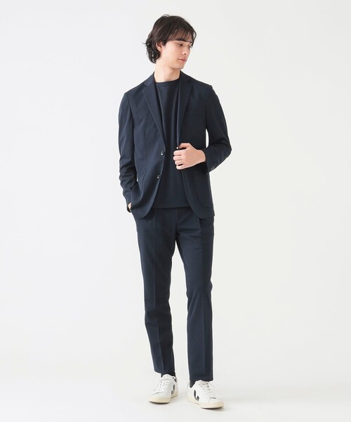 B:MING by BEAMS（ビーミングバイビームス）の「Breeze Cool(R) メッシュ 2ボタン ジャケット (セットアップ対応／ナローフィット)（テーラードジャケット・メンズ・チャコールグレー/ネイビー/オリーブ・LARGE/MEDIUM/SMALL/X-LARGE）」の3枚目の写真