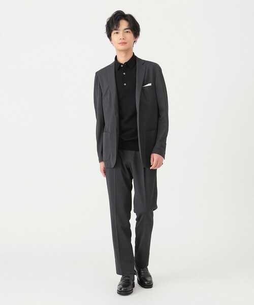 B:MING by BEAMS（ビーミングバイビームス）の「Breeze Cool(R) メッシュ 2ボタン ジャケット (セットアップ対応／ナローフィット)（テーラードジャケット・メンズ・チャコールグレー/ネイビー/オリーブ・LARGE/MEDIUM/SMALL/X-LARGE）」の9枚目の写真