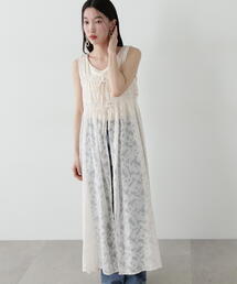 N.（N. Natural Beauty Basic） | シアーフリルジレワンピース(ワンピース)