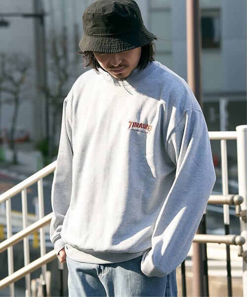 THRASHER(スラッシャー)の「THRASHER スラッシャー ダイヤロゴスウェット(スウェット・メンズ・グレー/ブラック/ホワイト・L/M)」の1枚目の写真