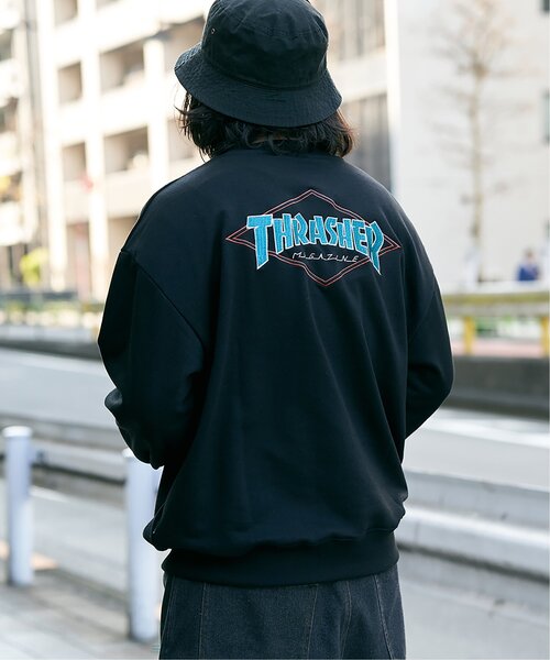 THRASHER(スラッシャー)の「THRASHER スラッシャー ダイヤロゴスウェット(スウェット・メンズ・グレー/ブラック/ホワイト・L/M)」の6枚目の写真