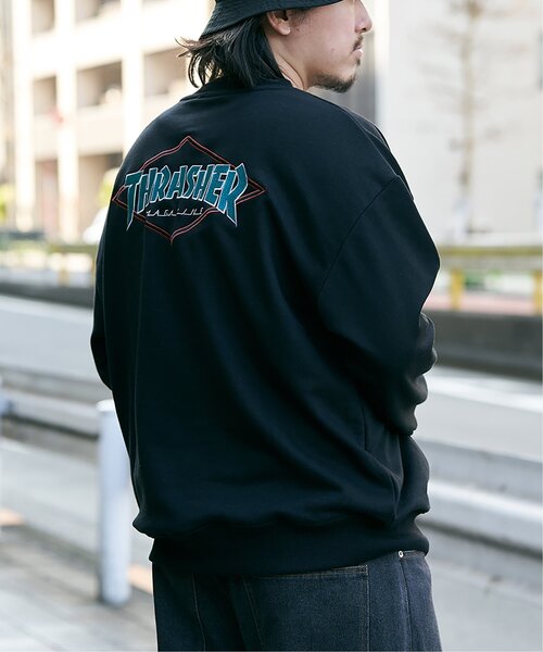THRASHER(スラッシャー)の「THRASHER スラッシャー ダイヤロゴスウェット(スウェット・メンズ・グレー/ブラック/ホワイト・L/M)」の7枚目の写真