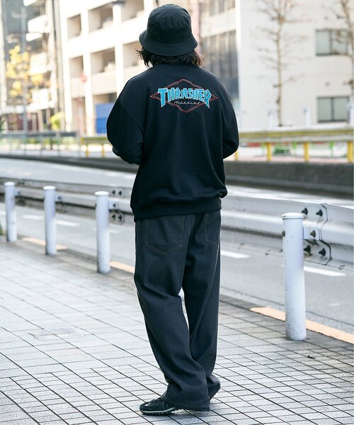 THRASHER(スラッシャー)の「THRASHER スラッシャー ダイヤロゴスウェット(スウェット・メンズ・グレー/ブラック/ホワイト・L/M)」の9枚目の写真