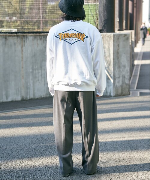 THRASHER(スラッシャー)の「THRASHER スラッシャー ダイヤロゴスウェット(スウェット・メンズ・グレー/ブラック/ホワイト・L/M)」の14枚目の写真