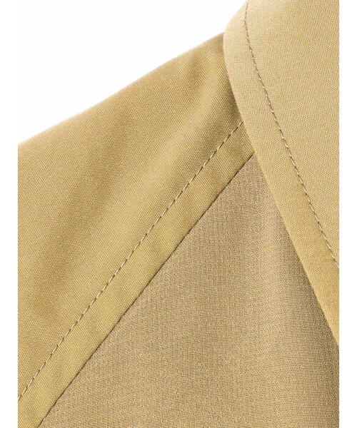 MIDIUMISOLID(ミディウミソリッド)の「MIDIUMISOLID for Ladies トレンチシャツ(シャツ/ブラウス・レディース・ブラック/ベージュ・FREE)」の4枚目の写真