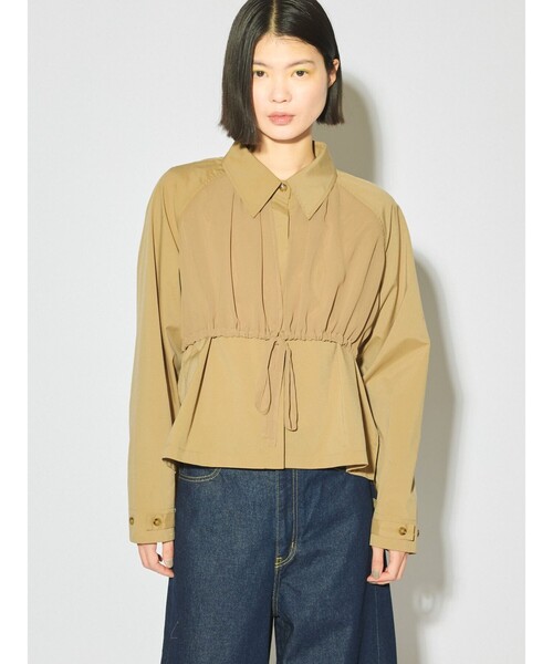 MIDIUMISOLID(ミディウミソリッド)の「MIDIUMISOLID for Ladies トレンチシャツ(シャツ/ブラウス・レディース・ブラック/ベージュ・FREE)」の11枚目の写真