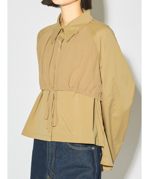 MIDIUMISOLID(ミディウミソリッド)の「MIDIUMISOLID for Ladies トレンチシャツ(シャツ/ブラウス・レディース・ブラック/ベージュ・FREE)」の12枚目の写真