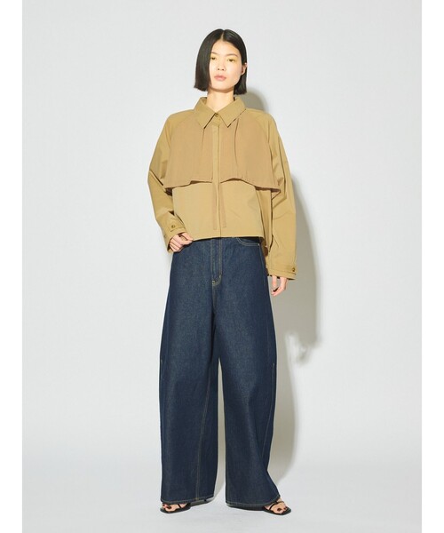 MIDIUMISOLID(ミディウミソリッド)の「MIDIUMISOLID for Ladies トレンチシャツ(シャツ/ブラウス・レディース・ブラック/ベージュ・FREE)」の13枚目の写真