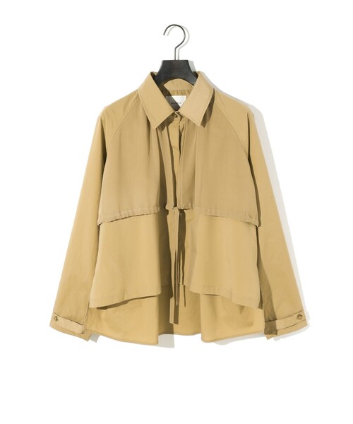 MIDIUMISOLID(ミディウミソリッド)の「MIDIUMISOLID for Ladies トレンチシャツ(シャツ/ブラウス・レディース・ブラック/ベージュ・FREE)」の16枚目の写真