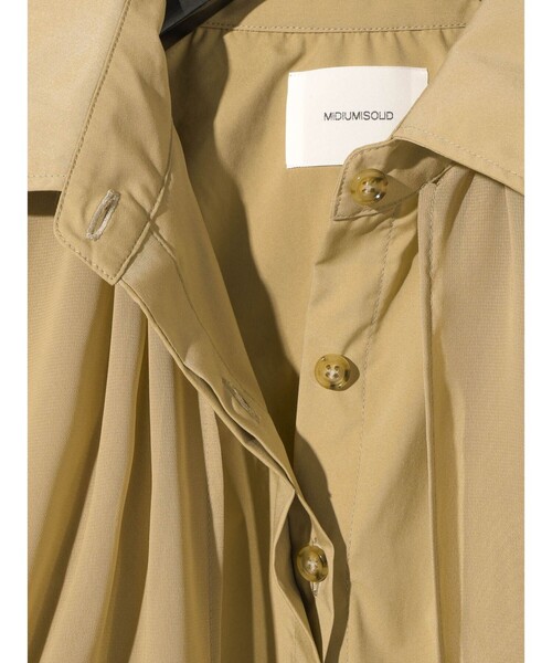 MIDIUMISOLID(ミディウミソリッド)の「MIDIUMISOLID for Ladies トレンチシャツ(シャツ/ブラウス・レディース・ブラック/ベージュ・FREE)」の18枚目の写真