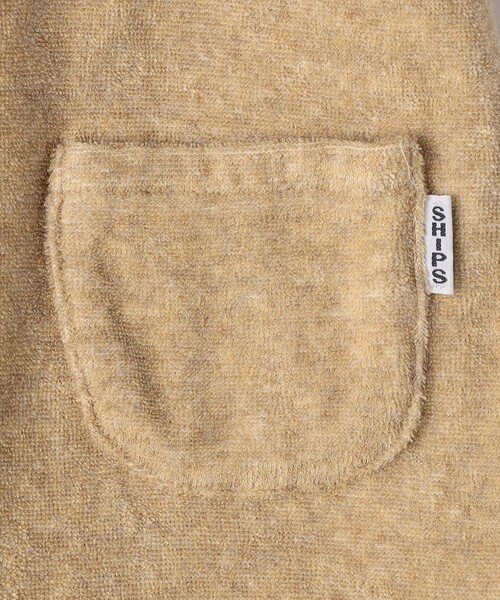 SHIPS(シップス)の「SHIPS KIDS:70~80cm / フェイク オーバーオール ボーダー ロンパース(ロンパース・キッズ・ベージュ/ネイビー・80/70)」の8枚目の写真