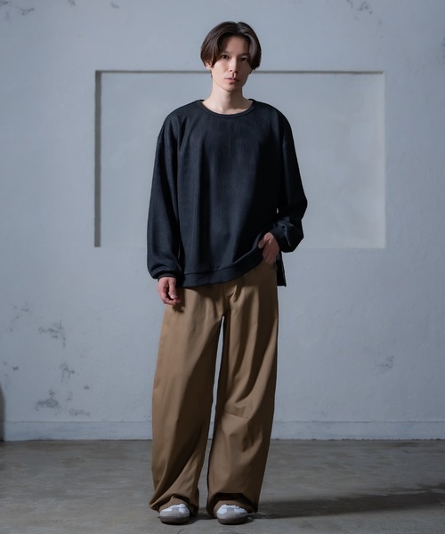 Crownor（クラウノアー）の「サイドジップ トレーナー（スウェット・メンズ・ブラック/ブルー/ライトグレー/ネイビー・SMALL/MEDIUM/LARGE）」の15枚目の写真