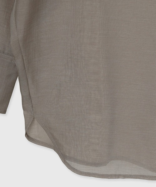 ミニマルシアーオーバーシャツ（シャツ/ブラウス）｜anuans（ア