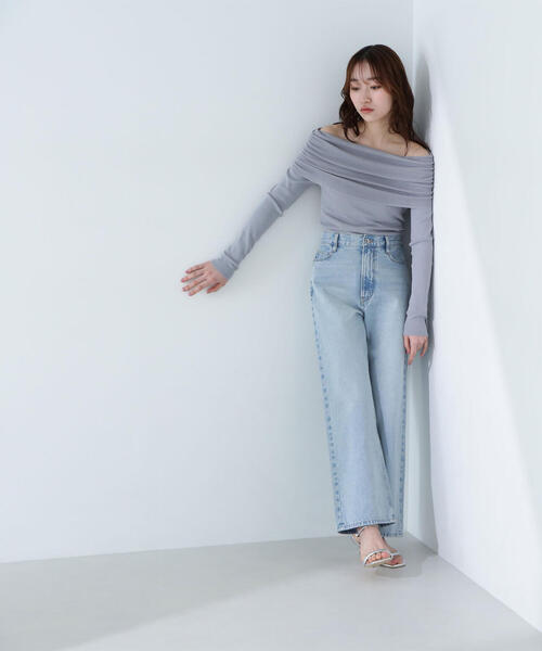 セール】◇【美人百花掲載】オフショルコンパクトニット（ニット