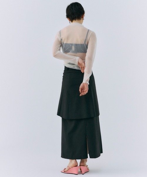 JOSE MOON(ジョゼムーン)の「SHEER CUTSEW/シアーカットソー(Tシャツ/カットソー・レディース・ホワイト/ブラック/ミント・FREE)」の13枚目の写真