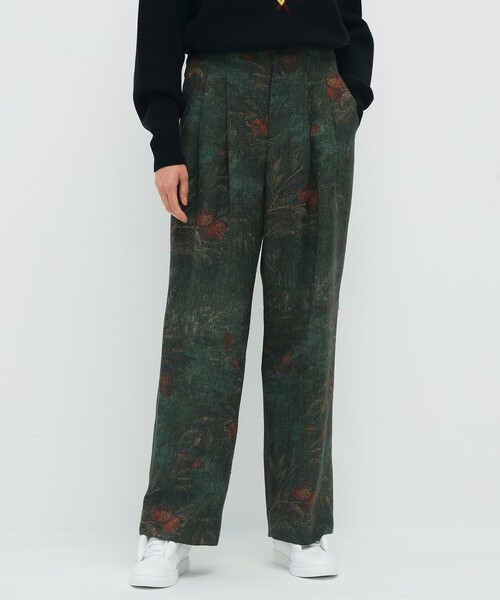 caban（キャバン）の「オーチャードジャカード 2タックパンツ（その他パンツ・レディース・ダークグリーン・S/XS）」の3枚目の写真