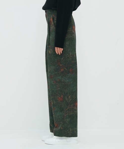 caban（キャバン）の「オーチャードジャカード 2タックパンツ（その他パンツ・レディース・ダークグリーン・S/XS）」の4枚目の写真