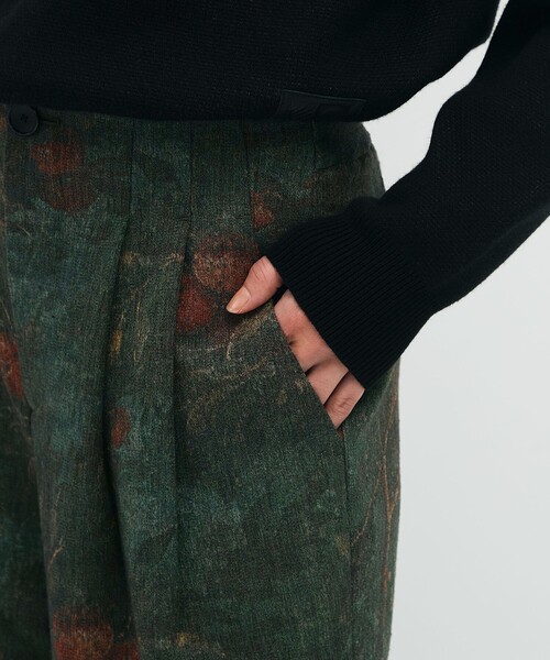 caban（キャバン）の「オーチャードジャカード 2タックパンツ（その他パンツ・レディース・ダークグリーン・S/XS）」の8枚目の写真