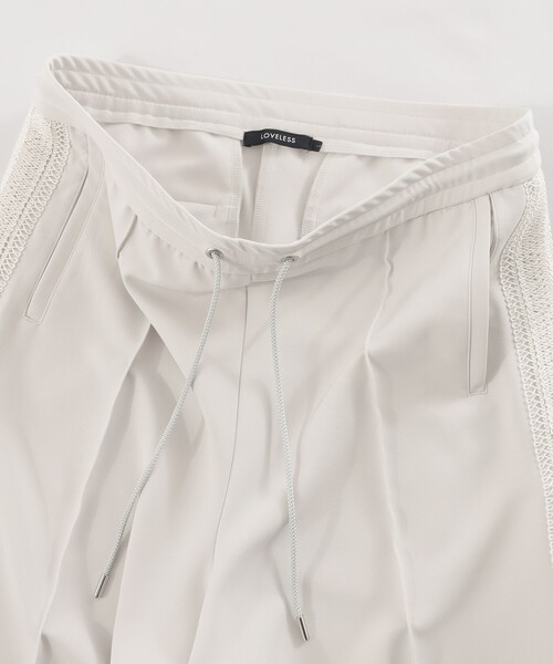 LOVELESS(ラブレス)の「サイドブレードワイドイージー(その他パンツ・メンズ・ホワイト系その他/ブラック・L/M/S)」の5枚目の写真