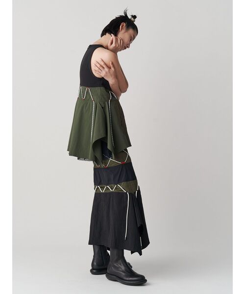 UN3D.（アンスリード）の「WAVE DETAIL SK / ウェーブディテールスカート（スカート・レディース・その他1/ブラック/ホワイト・38/36）」の9枚目の写真