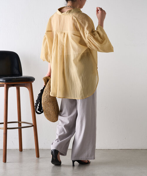 Jena espace merveilleux（ジェナ　エスパスメルヴェイユ）の「【サイズ展開あり】リネンイージーパンツ（その他パンツ・レディース・グレー/チャコールグレー/ベージュ・2/1）」の18枚目の写真