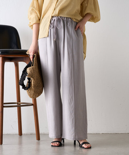 Jena espace merveilleux（ジェナ　エスパスメルヴェイユ）の「【サイズ展開あり】リネンイージーパンツ（その他パンツ・レディース・グレー/チャコールグレー/ベージュ・2/1）」の20枚目の写真