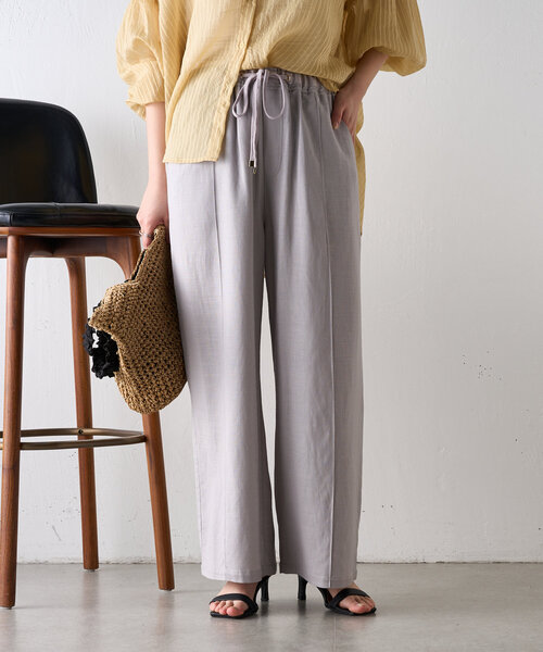 Jena espace merveilleux（ジェナ　エスパスメルヴェイユ）の「【サイズ展開あり】リネンイージーパンツ（その他パンツ・レディース・グレー/チャコールグレー/ベージュ・2/1）」の21枚目の写真