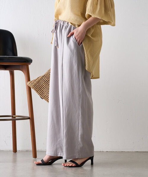 Jena espace merveilleux（ジェナ　エスパスメルヴェイユ）の「【サイズ展開あり】リネンイージーパンツ（その他パンツ・レディース・グレー/チャコールグレー/ベージュ・2/1）」の22枚目の写真